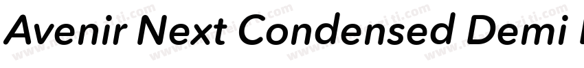 Avenir Next Condensed Demi Bold Ita字体转换